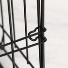 Клетка для собак 70×50×60 см, чёрная - Фото 14