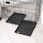 Клетка для собак 70×50×60 см, чёрная - Фото 9