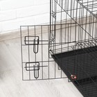 Клетка для собак и кошек, двухъярусная 70 х 50 х 60 см, чёрная - фото 9448617