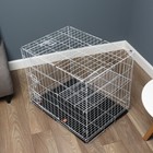 Клетка для собак и кошек, двухъярусная 70 х 50 х 60 см, белая - фото 22606983