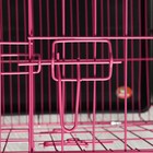Клетка с люком для собак и кошек, 85 х 60 х 70 см, розовая - фото 7184113