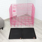 Клетка с люком для собак и кошек, 85 х 60 х 70 см, розовая - фото 7184115