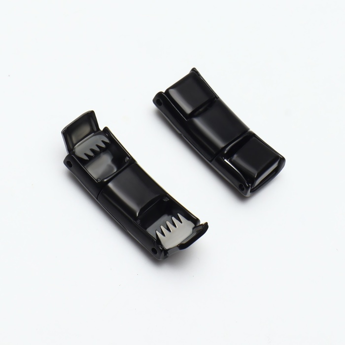 Фиксатор для шнурков, пара, размер 2,6 см х 2 см х 0,7 см, цвет чёрный