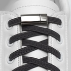 Шнурки для обуви, пара, с плоским сечением и фиксатором на магнитах, 100 см, цвет серый - Фото 8