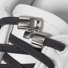 Фиксатор для шнурков, пара, размер 2.6×1×0.8 см, серебристый - Фото 4