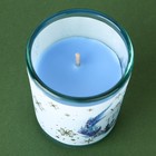 Новогодняя свеча в стакане «Уюта и тепла», аромат карамель - фото 10916582