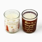 Набор свечей «Зимнее волшебство», ароматы ваниль и ягоды 5х6х5 см - фото 31445212