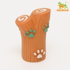 Игрушка пищащая "Ветка с лапками" для собак, 9 см, коричневая - фото 319769466