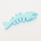 Игрушка плавающая "Рыбка" Пижон Premium, вспененный TPR, 10,5 см, голубая - фото 7111988