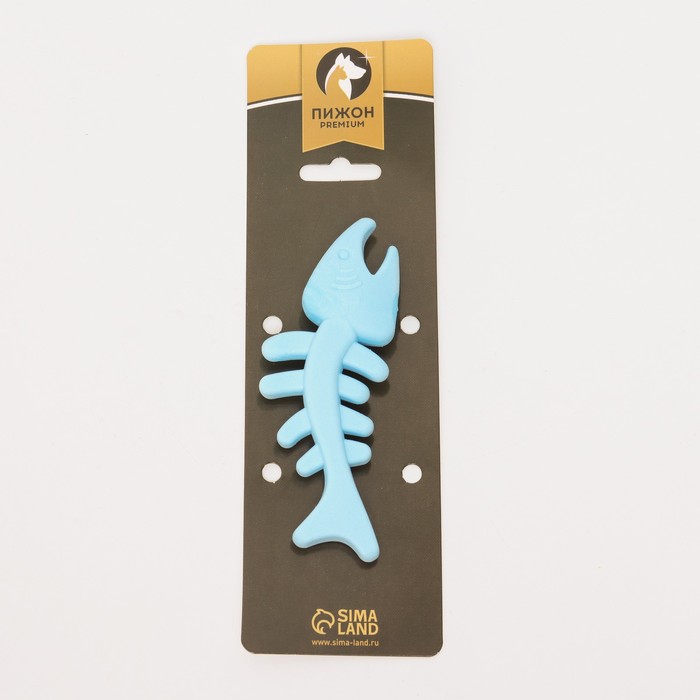 Игрушка плавающая "Рыбка" Пижон Premium, вспененный TPR, 10,5 см, голубая