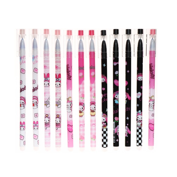 Стираемая ручка «Зайка», гелевая, синий стержень, узел 0.5 мм, МИКС - Фото 1