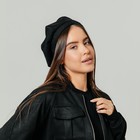 Берет, цвет черный, р-р 56см - фото 24014211