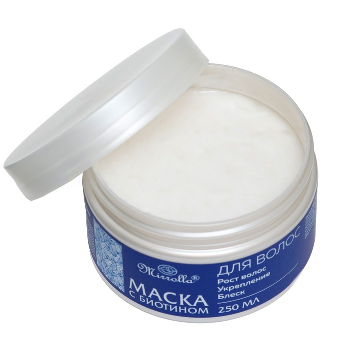 Маска с биотином Mirrolla для укрепления и стимуляции роста волос, 250 мл 38005