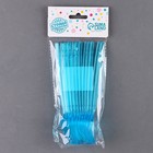 Ложки пластиковые, в наборе 12 шт., цвет синий - Фото 3