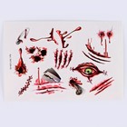 Набор для творчества «Хэллоуин: Шрамы», 2 предмета: тату, ободок, тату МИКС - фото 22607046