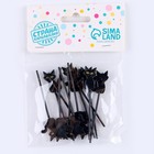 Шпажки для канапе «Кот», в наборе 12 шт., цвет чёрный - Фото 4