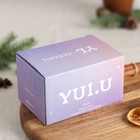 Кружка керамическая с силиконовой крышкой Доляна «Пряничный человек», 350 мл, цвет красный - фото 24254387