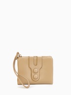 Кошелёк женский на кнопке, 11.5×2.5×9 см, однотонный, бежевый - Фото 7