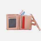 Кошелёк женский на кнопке, 11.5×2.5×9 см, однотонный, розовый - Фото 7
