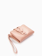 Кошелёк женский на кнопке, 11.5×2.5×9 см, однотонный, розовый - Фото 8