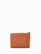 Кошелёк женский на кнопке, 11.5×2.5×9 см, однотонный, рыжий - Фото 8
