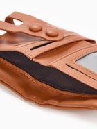 Кошелёк женский на кнопке, 11.5×2.5×9 см, однотонный, рыжий - Фото 4