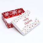 Коробка подарочная новогодняя складная, «Снежинки», 16.5×12.5×5.2 см - Фото 10