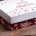 Подарочная коробка сборная "Снежинки", 16,5 х 12,5 х 5,2 см - Фото 5