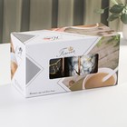 Набор кружек на металлической подставке «Мрамор», 2 предмета: 380 мл, керамика - Фото 5