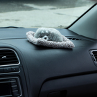 Игрушка на панель авто, собака на подушке, серый окрас - Фото 4