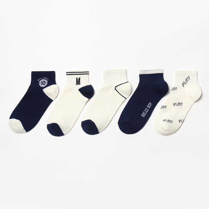 Набор укороченных детских носков MINAKU, р-р 35-38 (23-26 см) - Фото 1