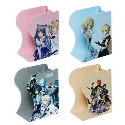 Подставка для книг раздвижная «Аниме», 3 отделения, металлическая, МИКС