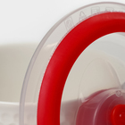 Набор салатников керамических с вакуумными крышками «Ромбики», 3 предмета: 300/550/900 мл, белый - Фото 8