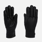 Перчатки мужские, безразмерные, с утеплителем, цвет чёрный - фото 1948600