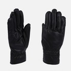 Перчатки мужские, безразмерные, с утеплителем, цвет чёрный - фото 4463535