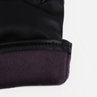 Перчатки мужские, безразмерные, с утеплителем, цвет чёрный - Фото 3