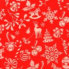 Бумага упаковочная тишью, новогодняя упаковка «С новым годом!»,50×66 см - Фото 2