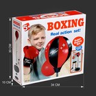 Груша боксёрская детская «Набор для бокса. Профи 2», напольная с присоской, перчатки, высота 70-100 см - Фото 8