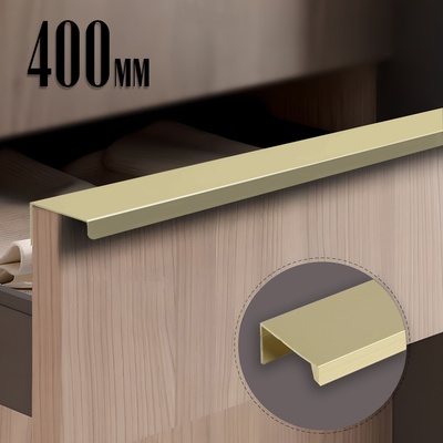 Ручка CAPPIO RT001AU, L=400 мм, м/о 256 мм, цвет сатиновое золото