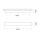 Ручка-скоба CAPPIO RSC021, алюминий, м/о 128 мм, цвет сатиновое золото - Фото 7