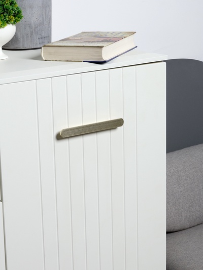 Ручка-скоба CAPPIO RSC021, алюминий, м/о 128 мм, цвет сатиновое золото