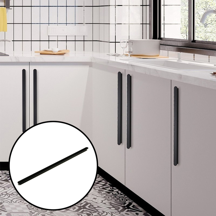 Ручка-скоба CAPPIO RSC021, алюминий, м/о 416 мм, цвет черный - Фото 1