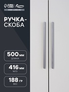 Ручка скоба CAPPIO RSC102, алюминий, м/о 416, цвет графит - фото 809277095