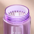 Бутылка для воды пластиковая «Капли», 600 мл, фиолетовая - Фото 5