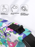 Рулетка, резиновая ручка, 5 м, до 15 кг, с поводком-лентой, разноцветная - Фото 2