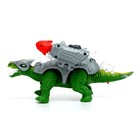 Динозавр «Дино-воин», работает от батареек, стреляет ракетами, свет и звук, цвет МИКС - фото 22555882