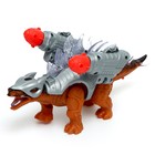 Динозавр «Дино-воин», работает от батареек, стреляет ракетами, свет и звук, цвет МИКС - фото 7144584