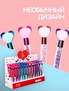 Ручка-прикол «Блеск Сердце», гелевая, МИКС - Фото 2