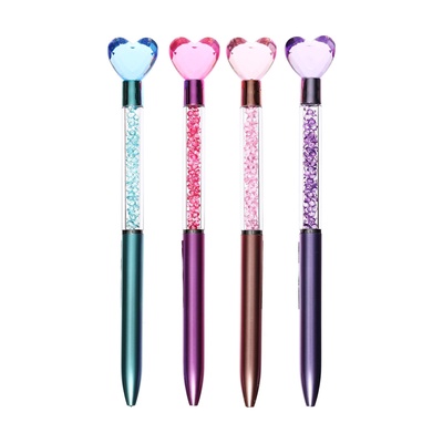 Ручка шариковая-прикол, «Блеск: Сердце», МИКС