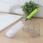 Ёрш для посуды Доляна Green day, 31×5 см, анатомическая ручка - Фото 1